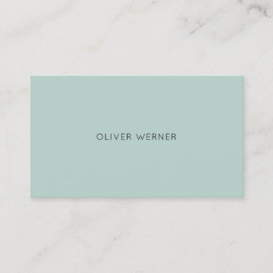Minimal of the Minimalist Elegant Pale Blue Business Card