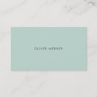 Minimal of the Minimalist Elegant Pale Blue Business Card
