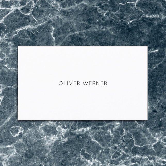 Minimal of the Minimalist Elegant White Business Card (Creator Uploaded)