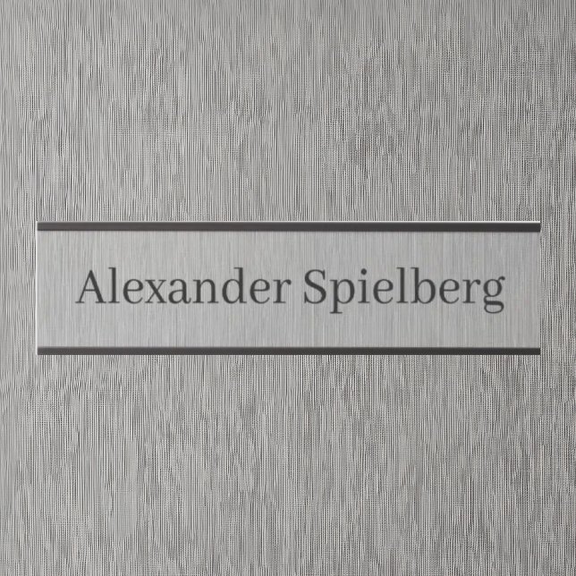 Minimal Office Door Sign – Name Only Name Plate (Creator Uploaded)