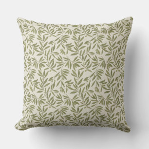 Minimal Olive Branch Pattern Cushion