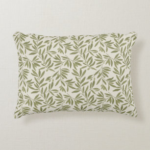 Minimal Olive Branch Pattern Decorative Cushion