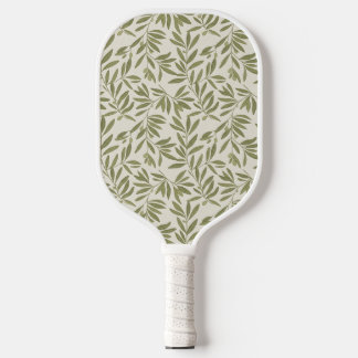 Minimal Olive Branch Pattern Pickleball Paddle