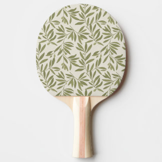 Minimal Olive Branch Pattern Ping Pong Paddle