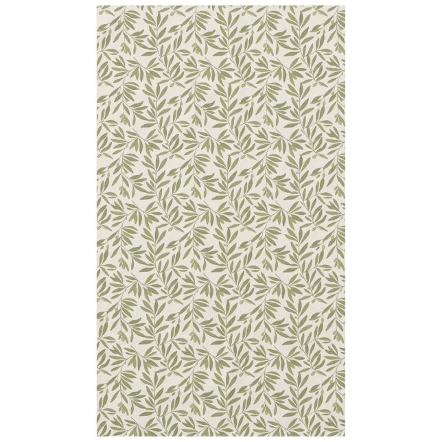 Minimal Olive Branch Pattern Tablecloth (Front)