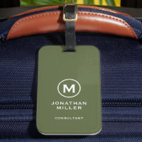 Minimal Olive Classic Typographic Monogram