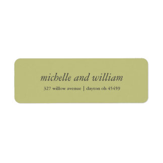 Minimal Olive green and grey wedding personalised