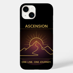Minimal One-Stroke Mountain Ridge   Sunrise Line Case-Mate iPhone 14 Case