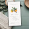 Minimal Orange Botanical Boho Baby Shower Invite