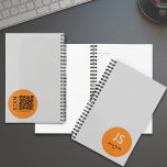 Minimal Orange Dot Initials Grey Appointment Planner<br><div class="desc">The Minimal Orange Dot Initials Grey Appointment Planner Template is part of the Grey Business Card Designs & Marketing Items Collection. It has a sleek grey cover with the initials, name, and year printed in a bold orange dot in the lower right corner of the front cover. On the back...</div>