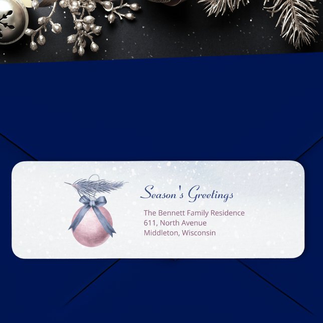 Minimal Ornament Return Address – Winter Holiday (Creator Uploaded)