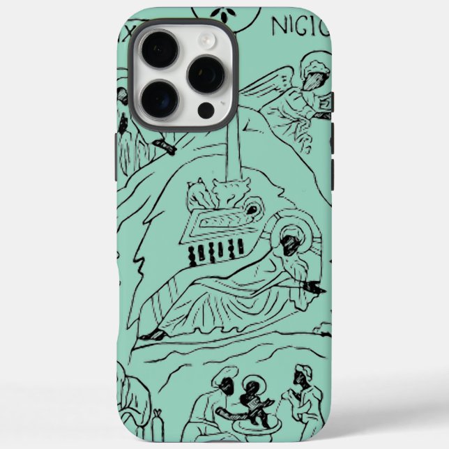 Minimal Orthodox Nativity scene Case-Mate iPhone Case (Back)