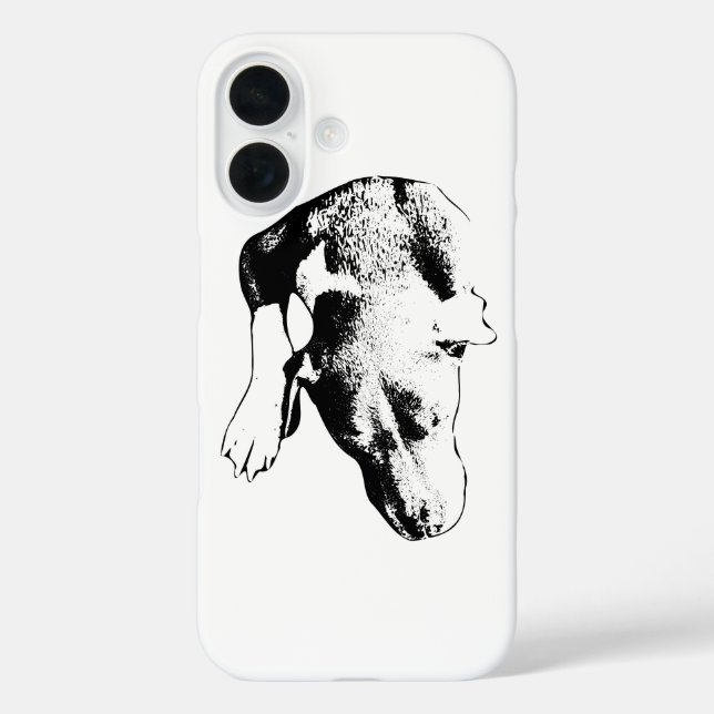 Minimal Overhead Head & Paw Case-Mate iPhone Case (Back)