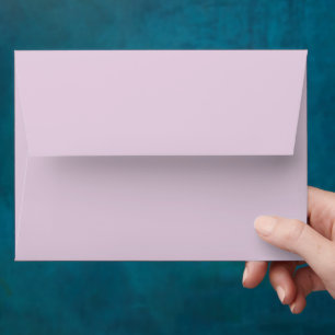 Minimal Pale Purple Matching Wedding Invitation Envelope