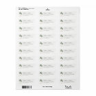Minimal Palm Trees Watercolor Tropical Address