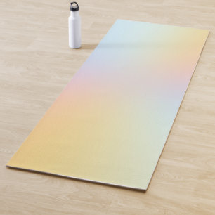 Minimal Pastel Rainbow Ombre Yoga Mat