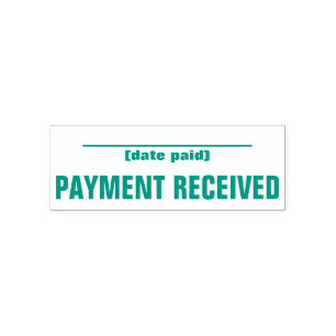Minimal "PAYMENT RECEIVED" Rubber Stamp