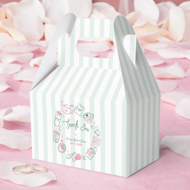 Minimal Perfect Matcha  Bridal Shower Thank You Favour Box (Wedding)