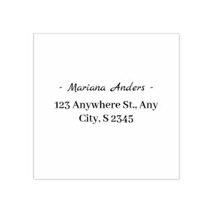 Minimal Personal Address Stamp