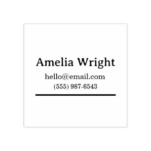 Minimal Personal Name Stamp – Clean Typography