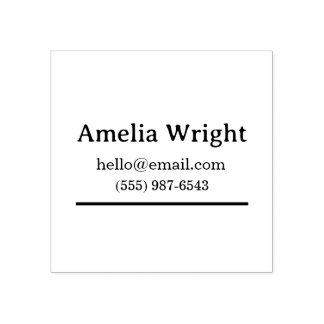 Minimal Personal Name Stamp – Clean Typography