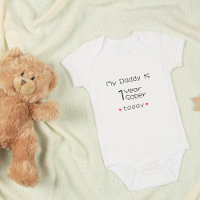 Minimal Personalised My Daddy is 1 Year Sober