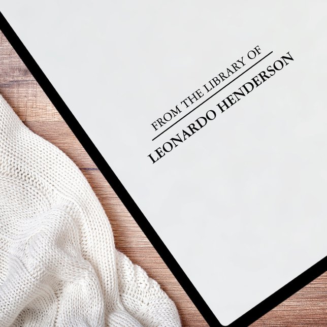 Minimal Personalised Self Inking Rubber Stamp (Creator Uploaded)