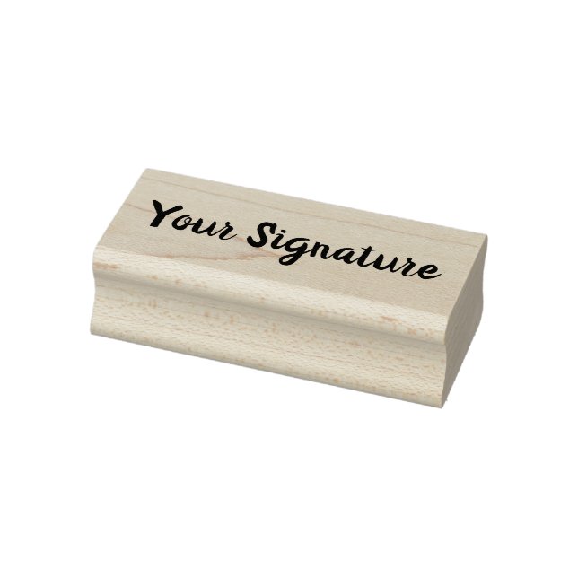 Minimal Personalised Signature Name Script Font Rubber Stamp (Stamp)