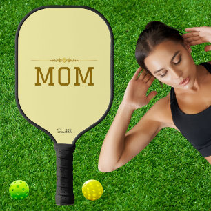 Minimal Personalized Pickleball Mom Custom Name  Paddle