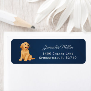 Minimal Pet Groomer Return Address Label