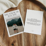 Minimal Photo Best Man Proposal Card<br><div class="desc">Designed to coordinate with for the «Bright» Wedding Invitation Collection. To change details,  click «Details». To move the text or change the size,  font,  or colour,  click «Edit using Design Tool». View the collection link on this page to see all of the matching items in this beautiful design.</div>