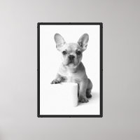 Minimal Photo French Bulldog Puppy Toilet Paper