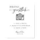 Minimal Photo Guestbook Sign Wedding Decor B613