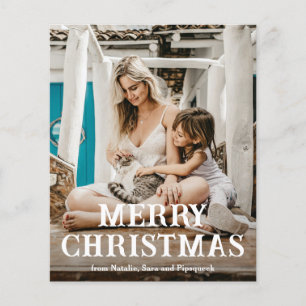Minimal Photo Modern Christmas Card