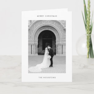 Minimal Photo Modern Christmas Holiday Card