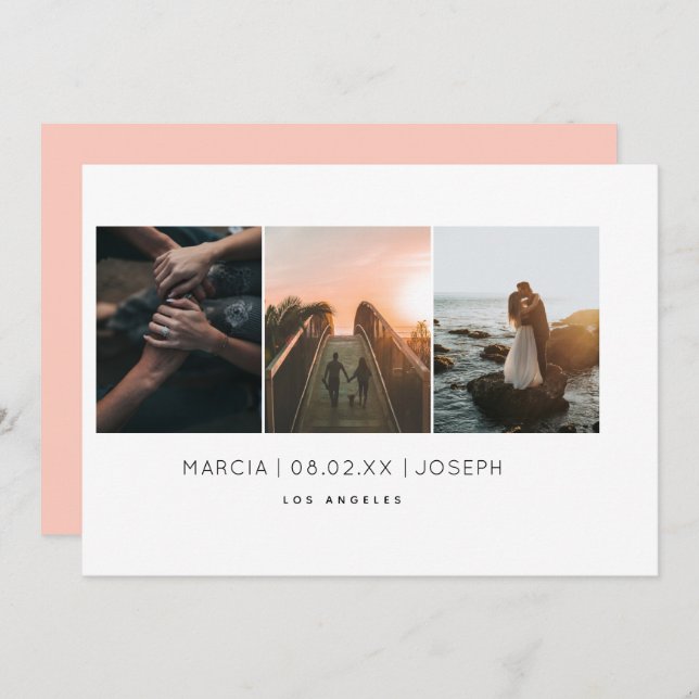 Minimal Photo Save The Date (Front/Back)