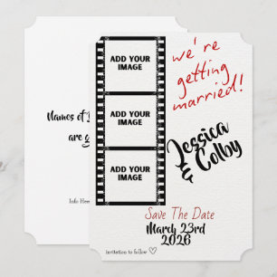 Minimal Photo Save the Date Custom Modern