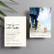 Minimal Photo Wedding Reception Cream Invitation