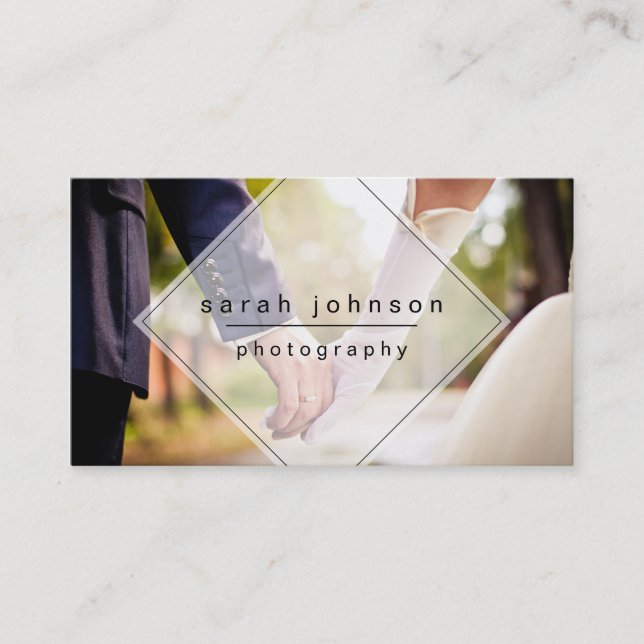 Minimal Photographer Business Card (Front)