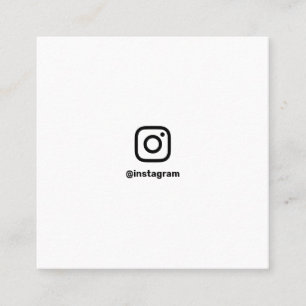 Minimal photography social media Instagram photo Calling Card