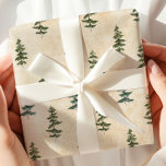 Minimal Pine Tree Kraft Wrapping Paper<br><div class="desc">Bring the beauty of the forest to your holiday gifts with this watercolor evergreen trees wrapping paper. Featuring a hand-painted woodland pattern of pine trees, this rustic design is perfect for Christmas, winter weddings, and cosy woodland celebrations. Its timeless and nature-inspired style adds warmth, charm, and elegance to every package....</div>