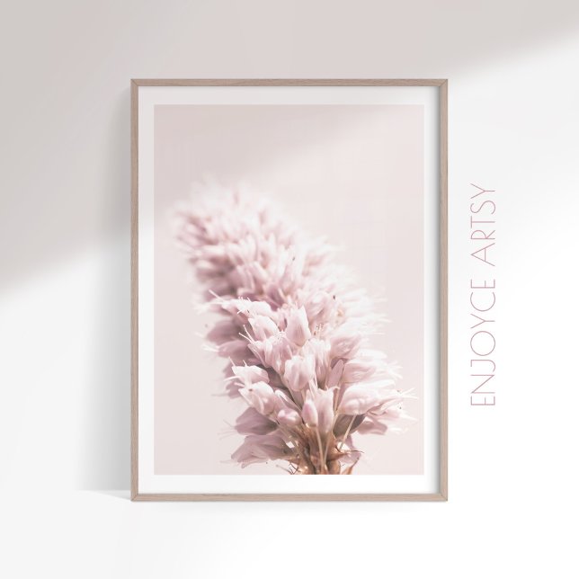 Minimal pink close up flower photography wall art (Creator Uploaded)