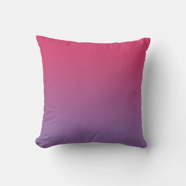 Minimal Pink to Purple Gradient Cushion (Front)