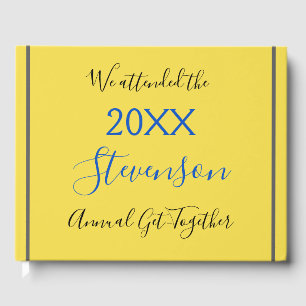 Minimal & Plain Family Gathering Guestbook