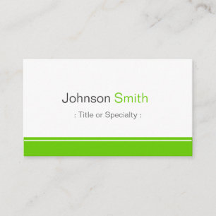 Minimal Plain in Clean Mint Green Business Card