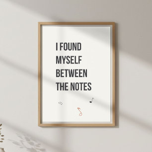 Minimal Poetic Decor. Calm Bedroom Poster