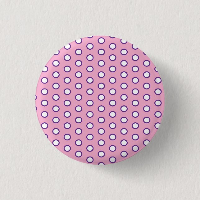 Minimal Polka Dot buttom  3 Cm Round Badge (Front)