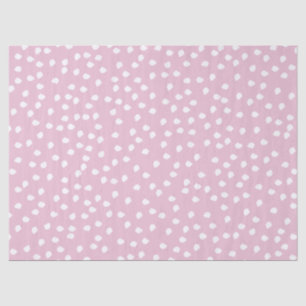Minimal Polka Dot Pink and White  Tissue Paper