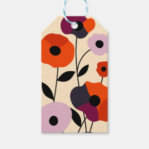 Minimal Poppy Bloom Gift Tags