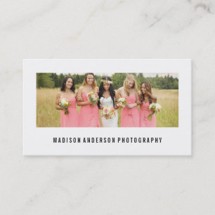 Minimal Portrait Photography Business Cards